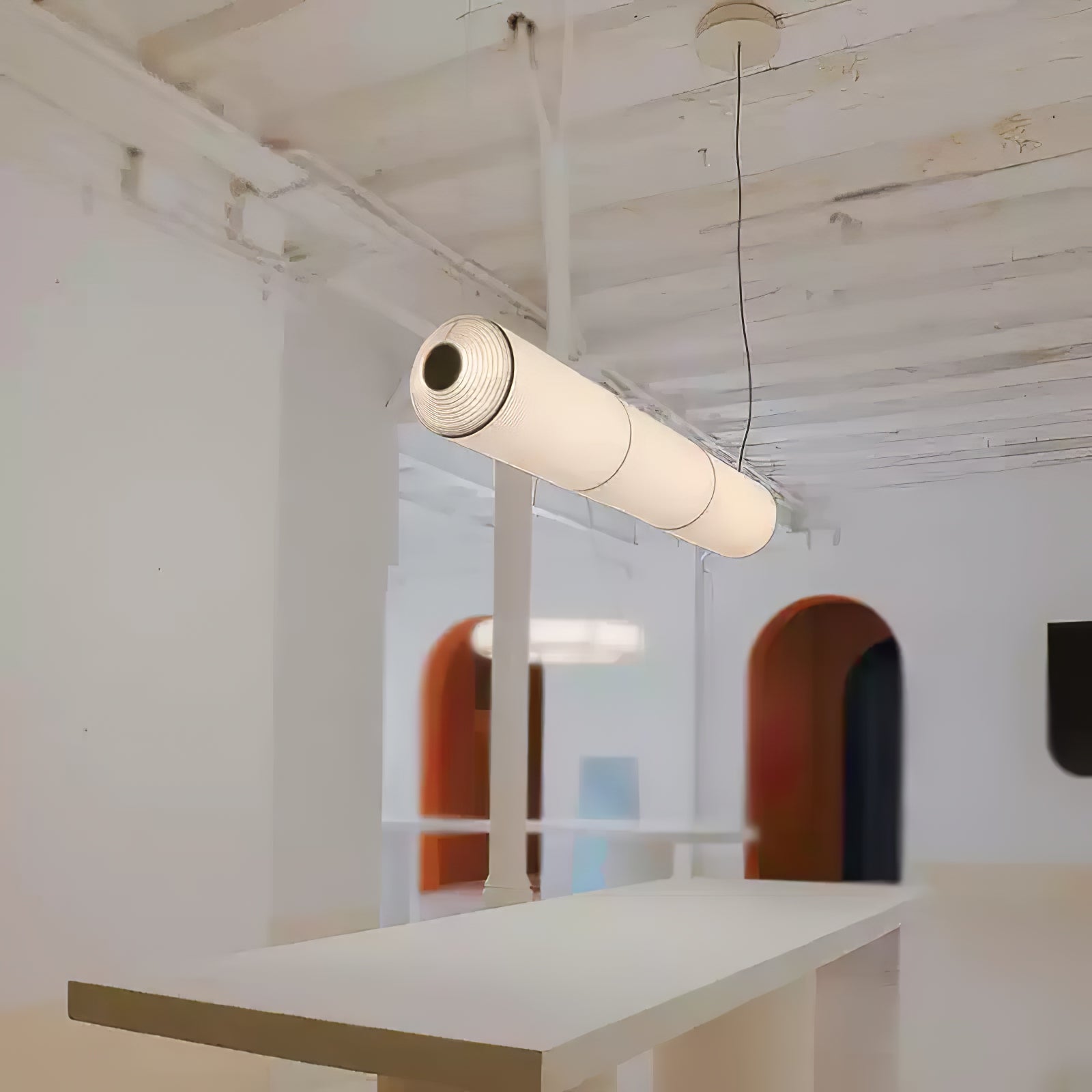 Mulberry Silk Pendant Lamp - Warm LED Lighting for Living Rooms