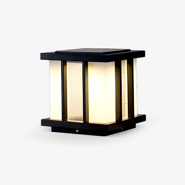 Solar Cube Außenleuchte - Moderne Milchglas-Wegebeleuchtung