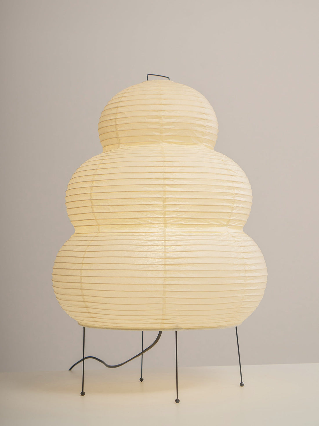 Japanisch inspirierte Papiertischlampe – Maulbeerpapierlampe fürs Schlafzimmer