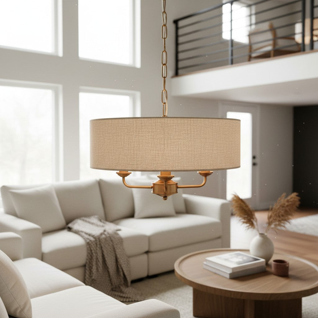 Tela Classic Multi-Light Design Pendant Light – Traditional Style Hanging Lamp for Dining Room