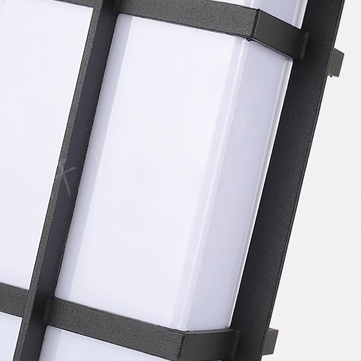 Lantern Wall Lamp - Frosted Outdoor Light for Porch & Patio