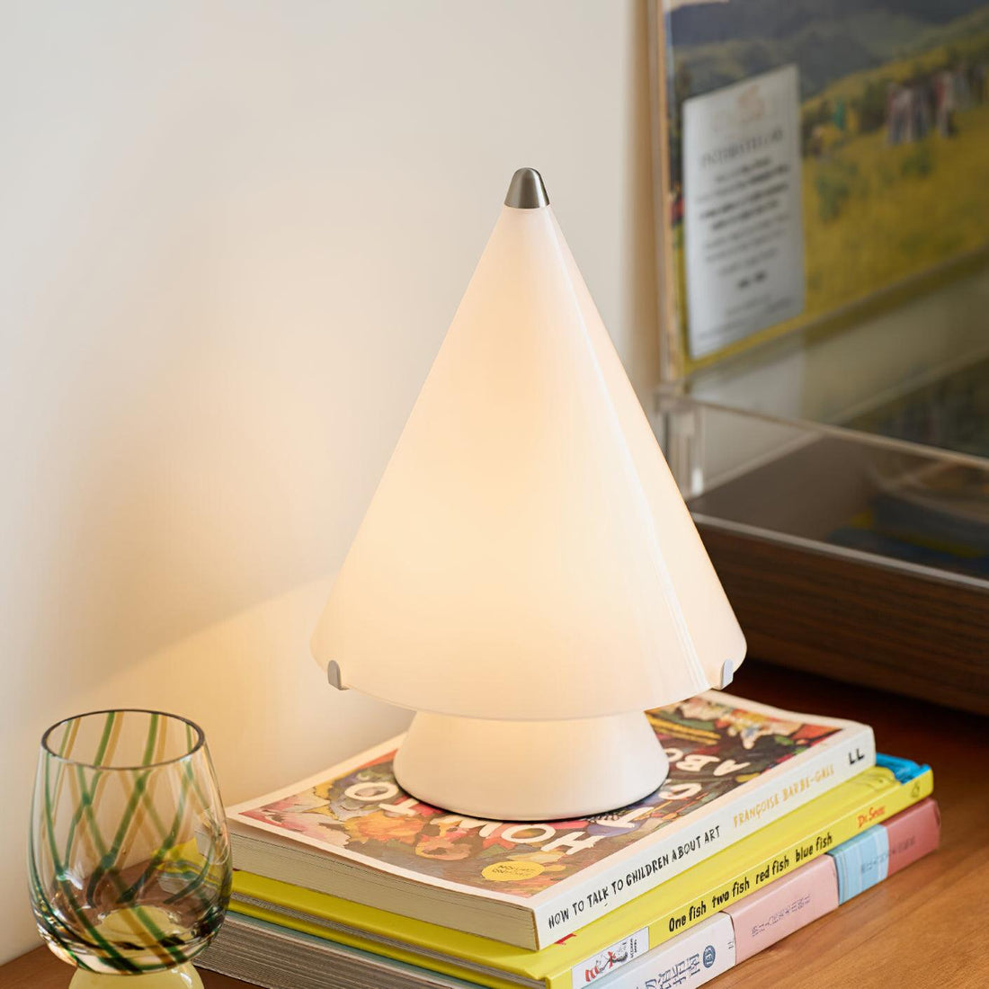 Tischleuchte - Elegante Glaslampe für Wohnzimmer &amp; Schlafzimmer