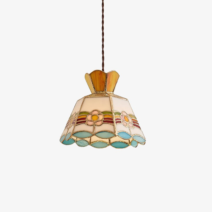 Vintagia Decorative Glass Pendant Light – Vintage Hanging Lamp for Dining Room and Living Space