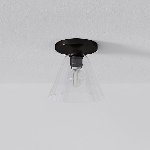 Conica Cone Flush Mount – Glass Ceiling Light for Modern Spaces