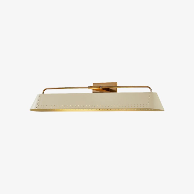 Libris Wall-Mounted Picture Light - Modern Steel Frame with Soft Sand Shade for Entryway & Dining