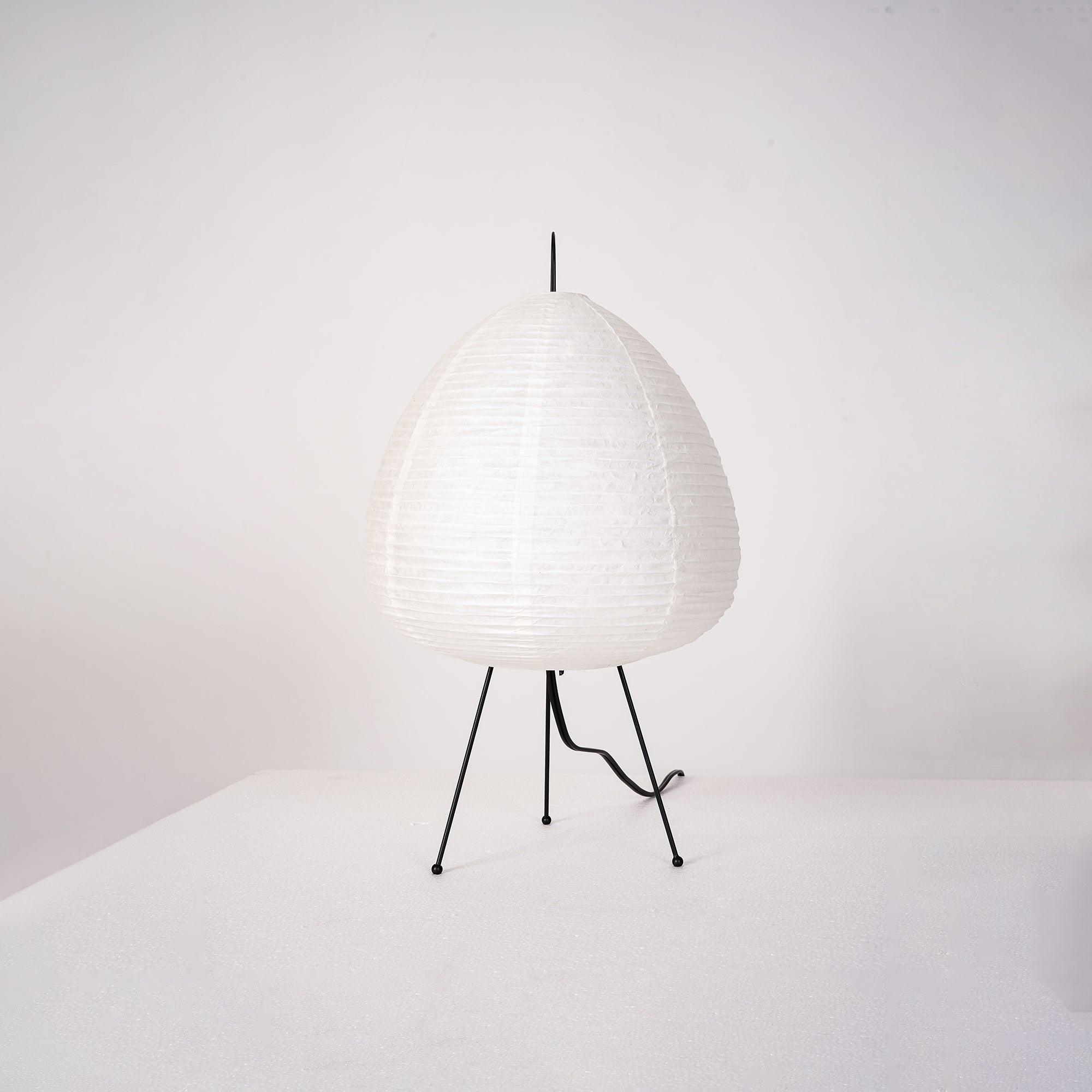 Japanese-Inspired Paper Table Lamp - Mulberry Paper Lamp for Bedroom