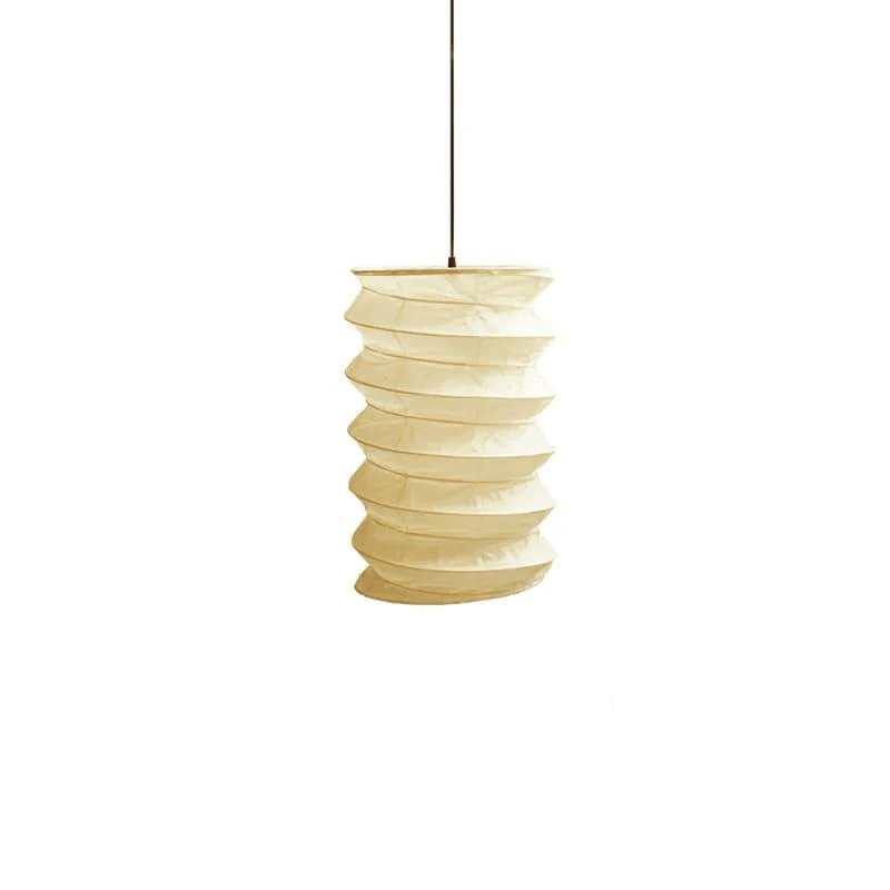 Washi Paper Pendant Lamp - Round Soft Glow for Minimalist Interiors