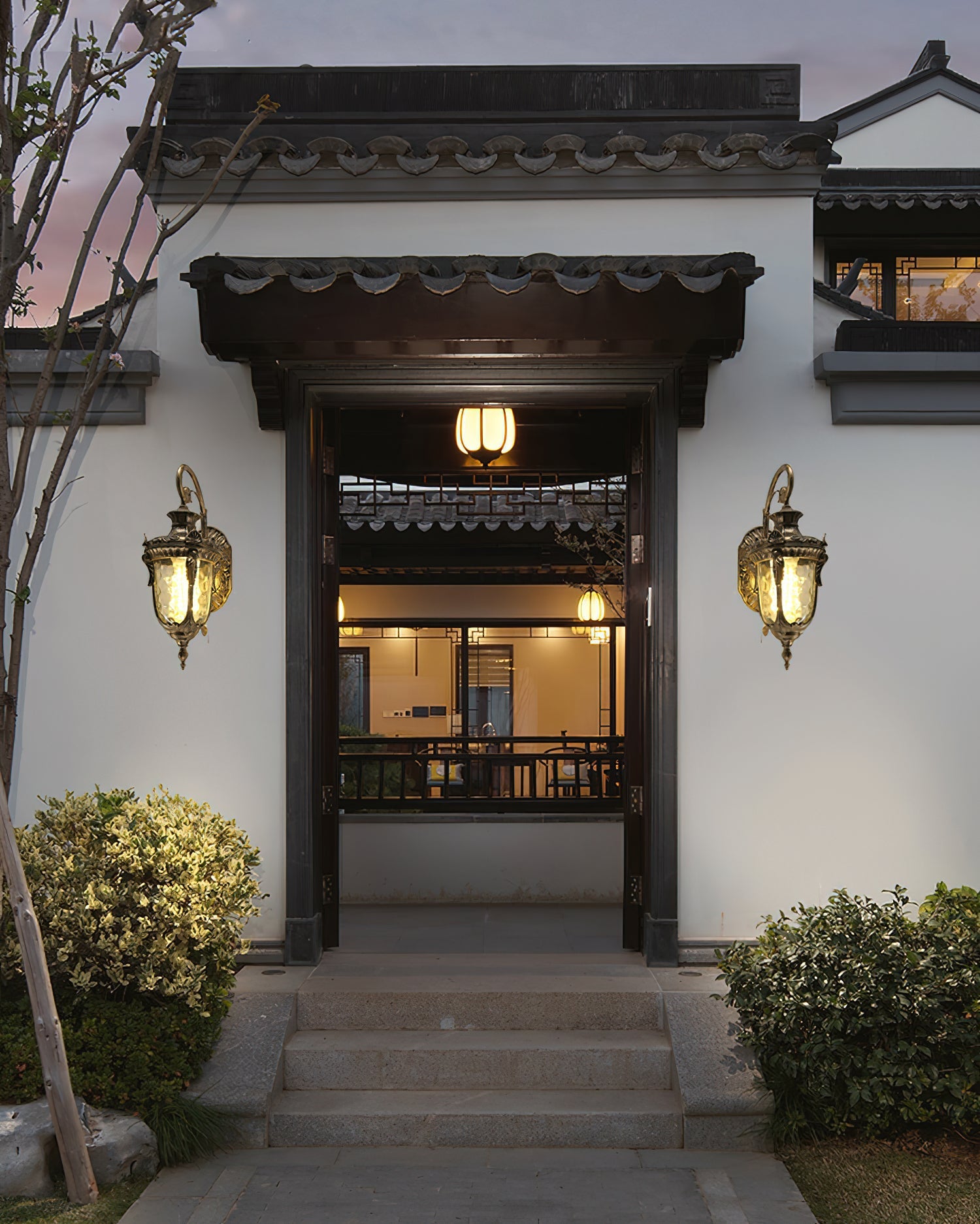 Heritage Outdoor Wall Lamp - Vintage Brass Light for Garden & Patio