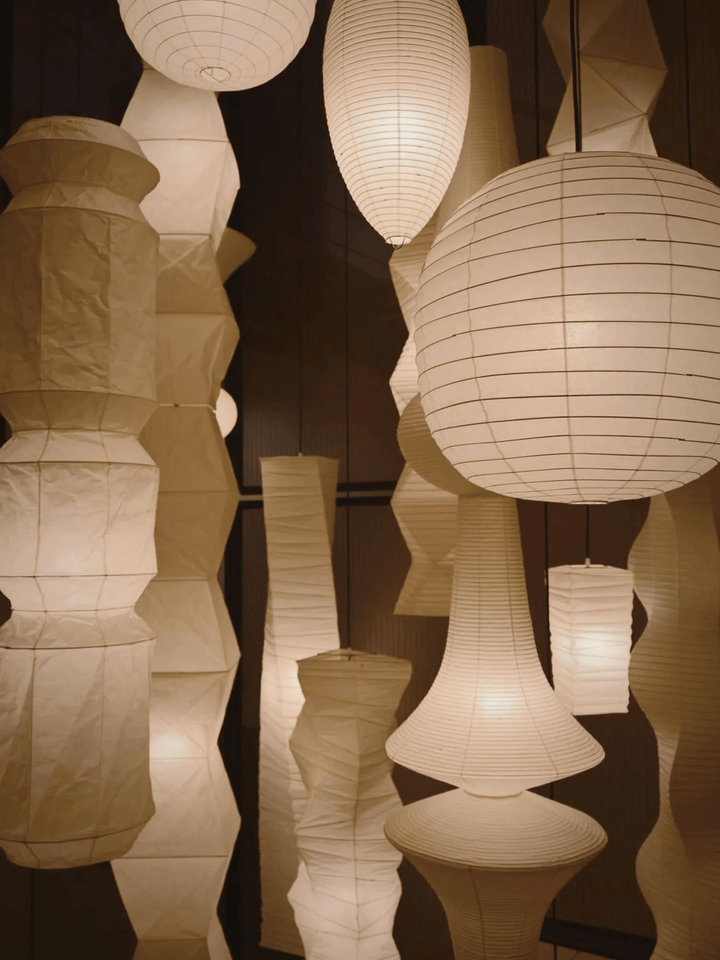 Washi-Papier-Pendelleuchte – Minimalistisches japanisches Licht für gemütliche Räume