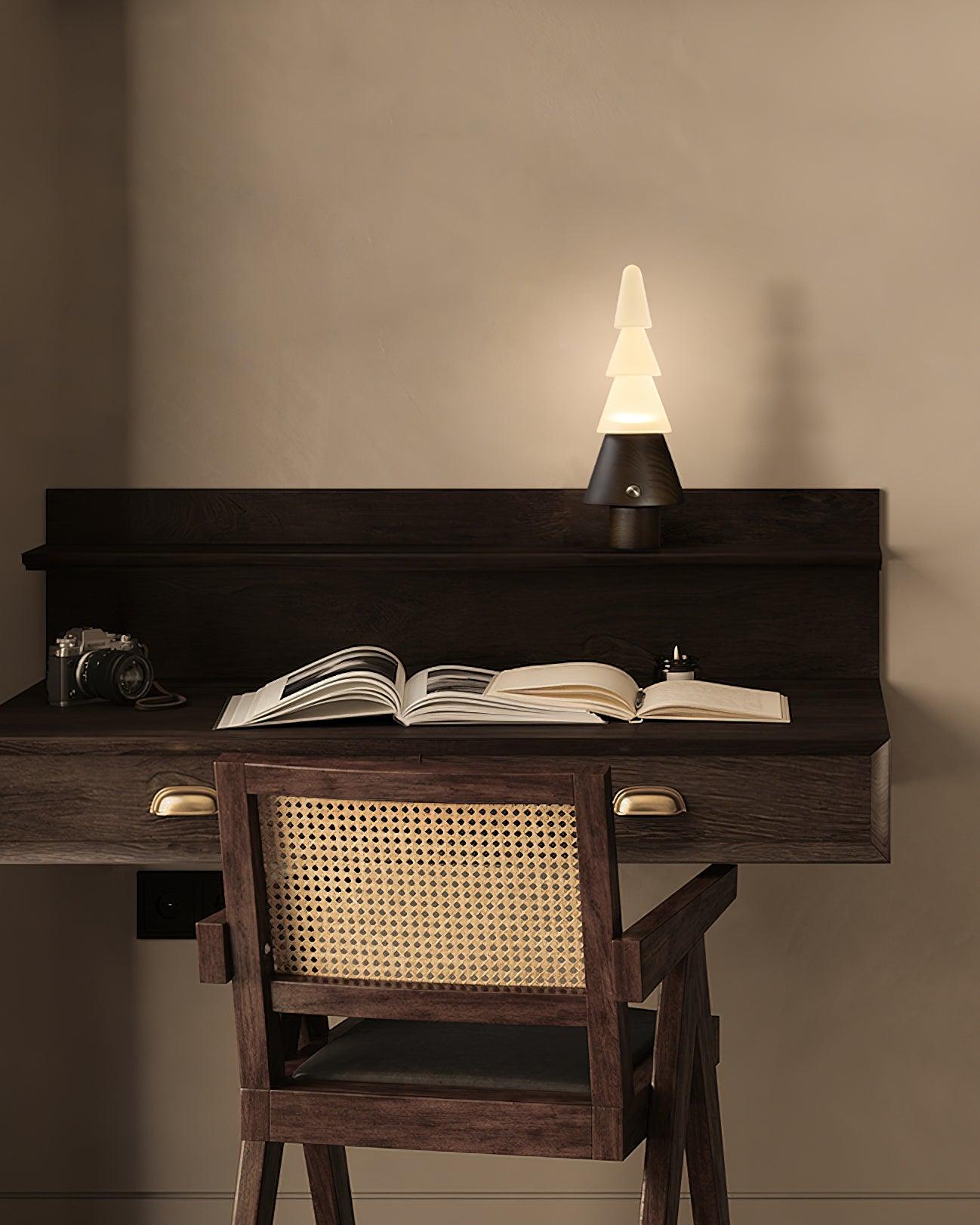 Tree Table Lamp - Built-in Battery Adjustable Night Light