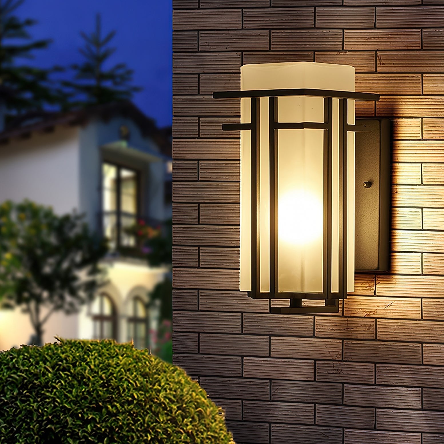 Outdoor Wall Lamp - Retro Iron Sconce for Front & Back Door Lighting