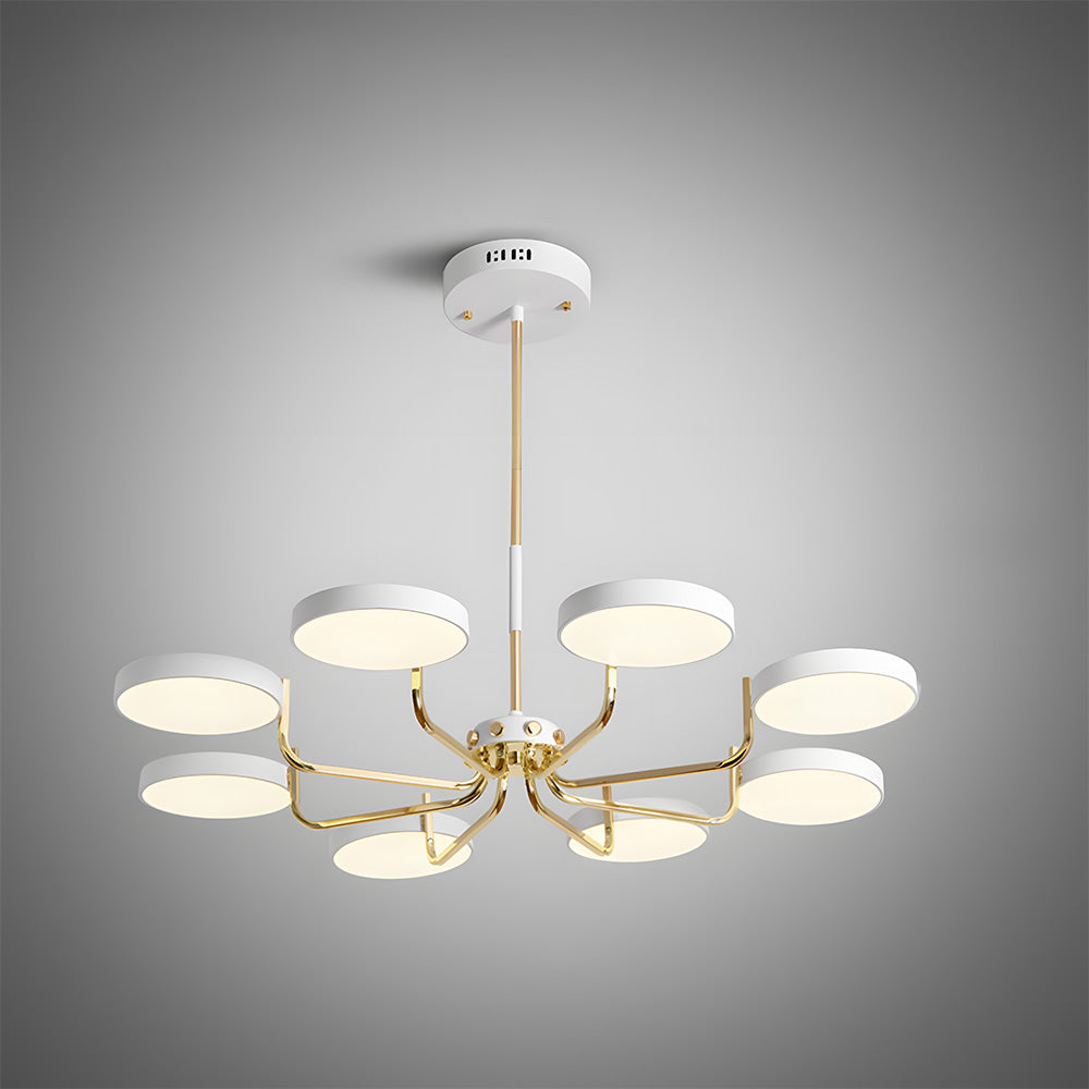 Disc Branch Iron Ceiling Lamp - Nordic Creative Light for Living Room