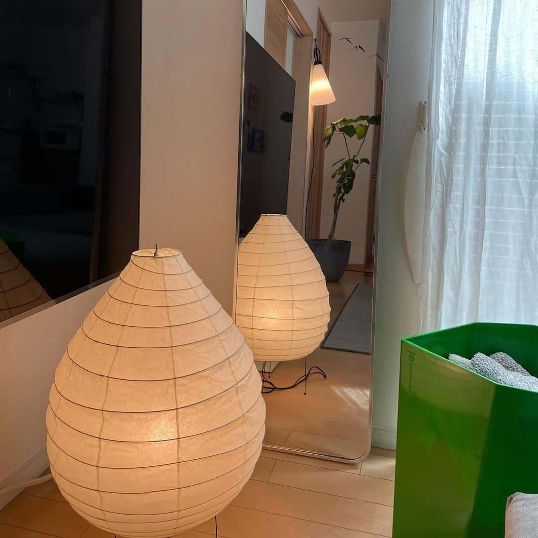 Stehlampe aus Washi-Papier – Laternendesign für Wohnzimmer &amp; Schlafzimmer