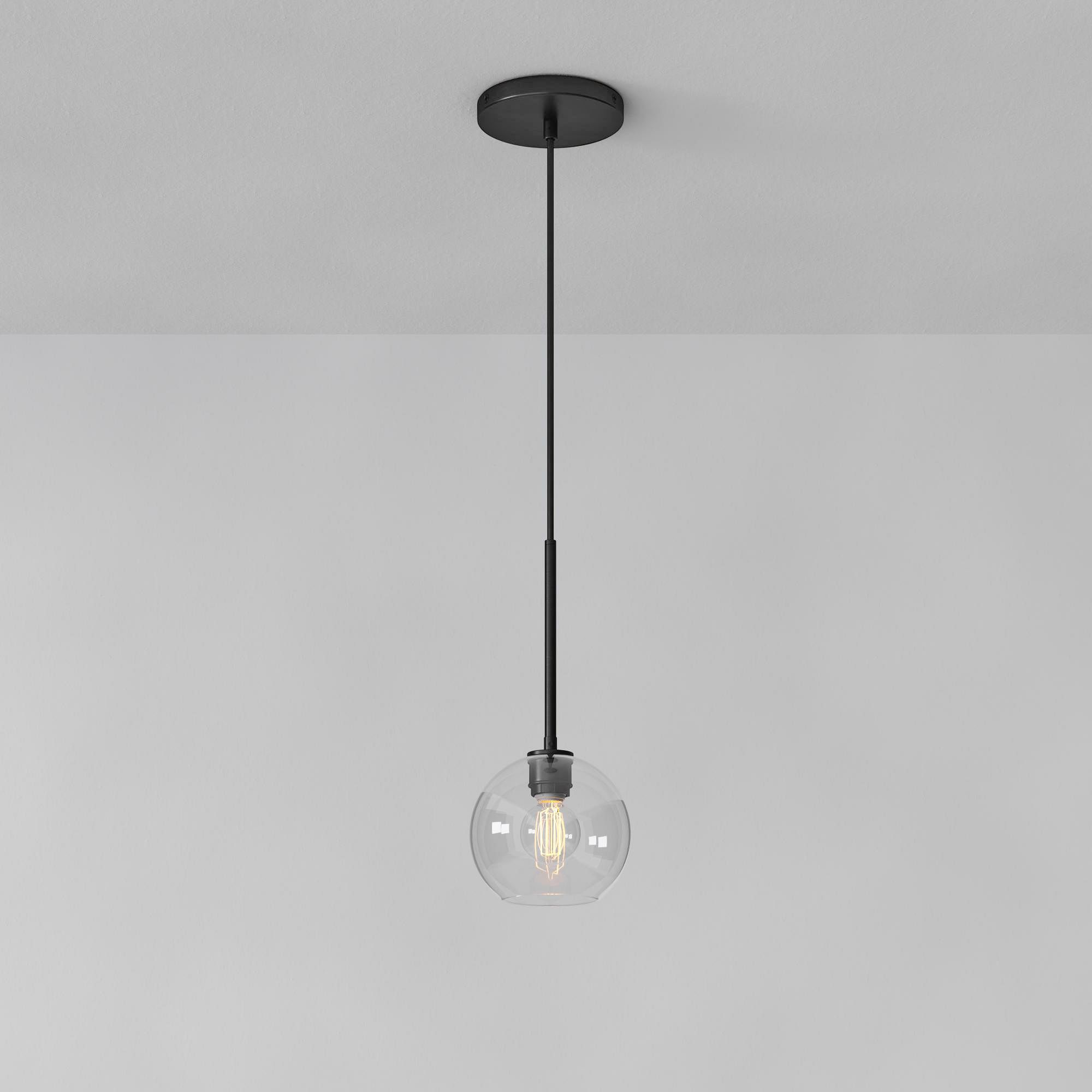 Selvion Sculptural Globe Pendant Light - Modern Glass Pendant Lamp - Sleek Design