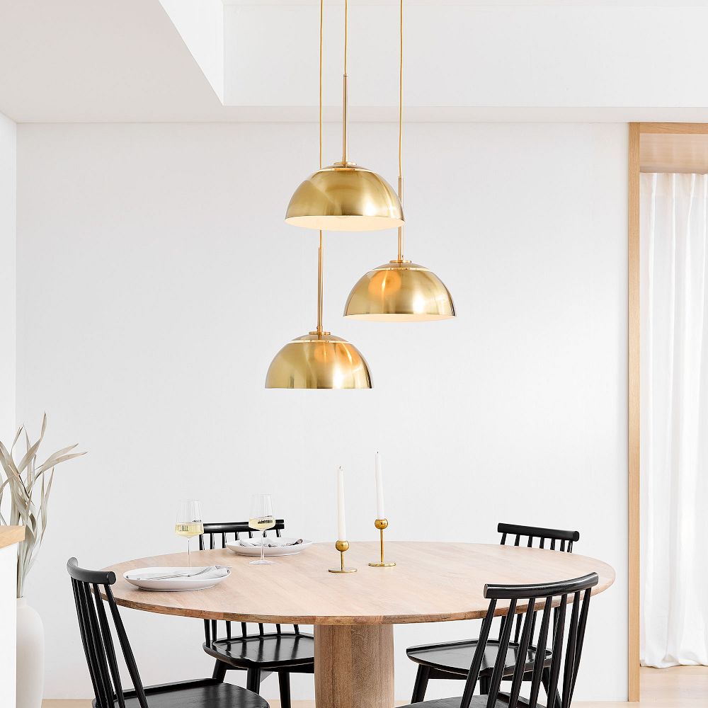 Parvion 3-Head Metal Pendant Light - Adjustable Modern Kitchen Lamp