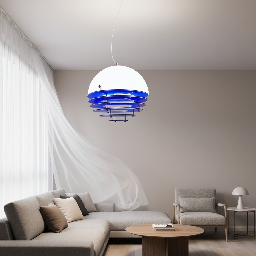 Afterglow Sunset Gradient Pendant Light - Modern Bauhaus Layered Pendant Light for Living Room