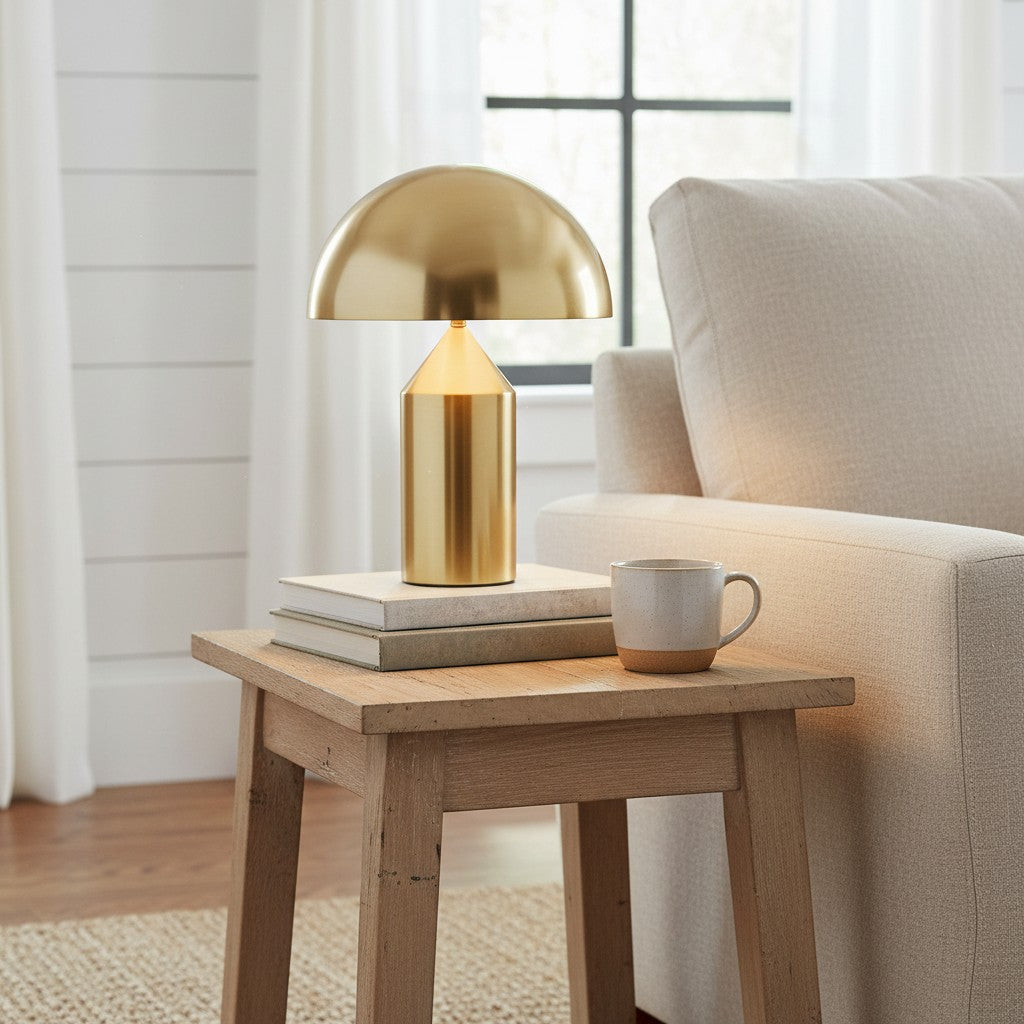 HaloVell Mushroom Table Lamp – Sculptural Modern Accent Lighting for Living Spaces N10