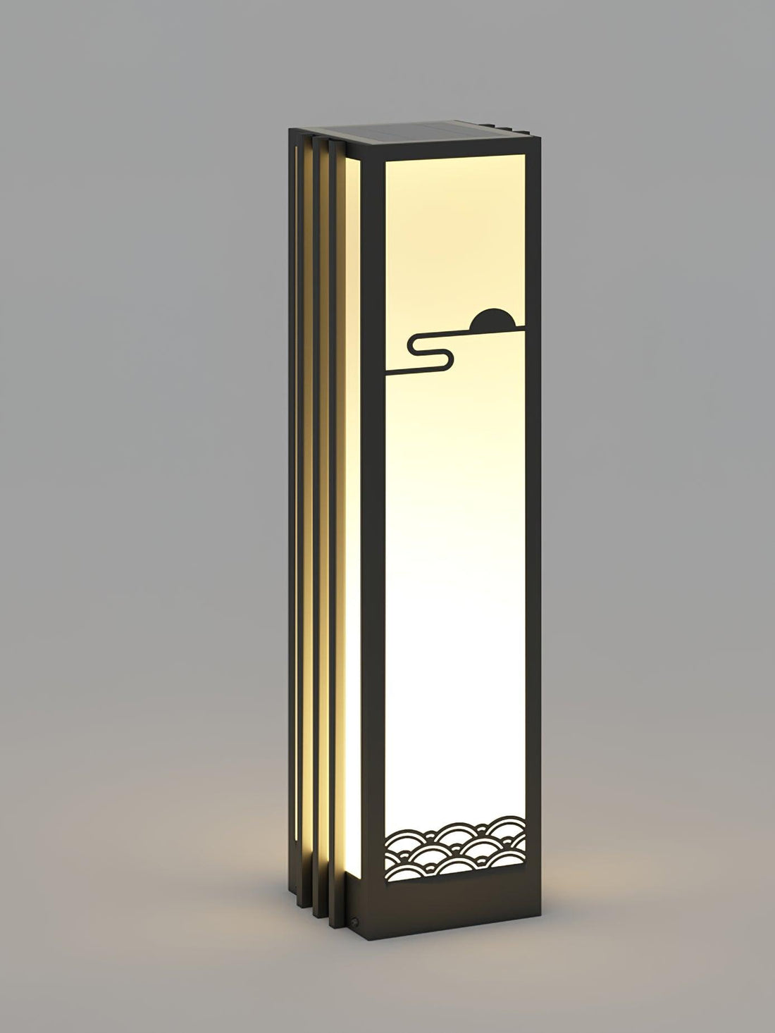Sunrise Pattern Außenlampe - Edelstahl Acryl für den Garten