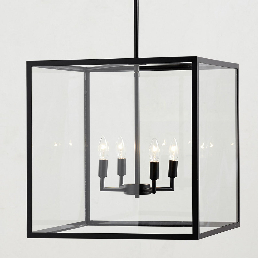 Ferrix Industial Iron Pendant Lamp - Glass Outdoor Lantern Lighting