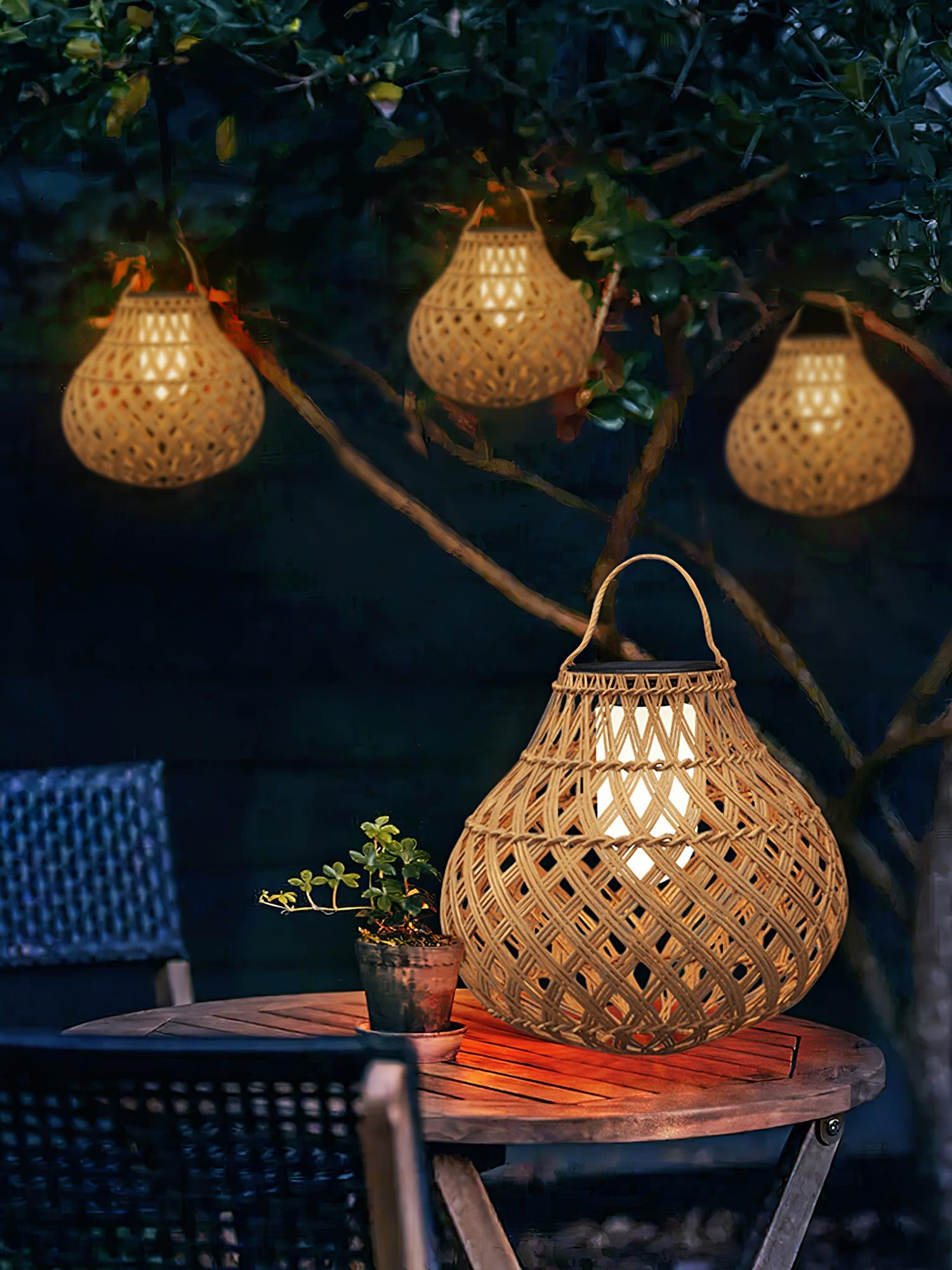 Woven Sphere Lantern Outdoor Lamp - Solar Outdoor Lamp Great