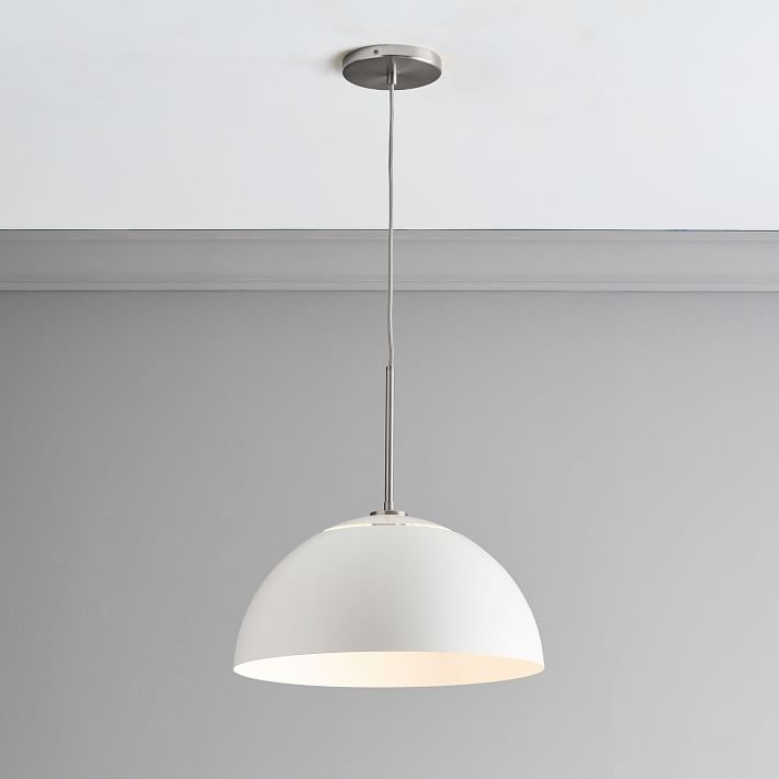 Parvion Sculptural Metal Pendant Light - Modern Bowl Lamp for Hallway