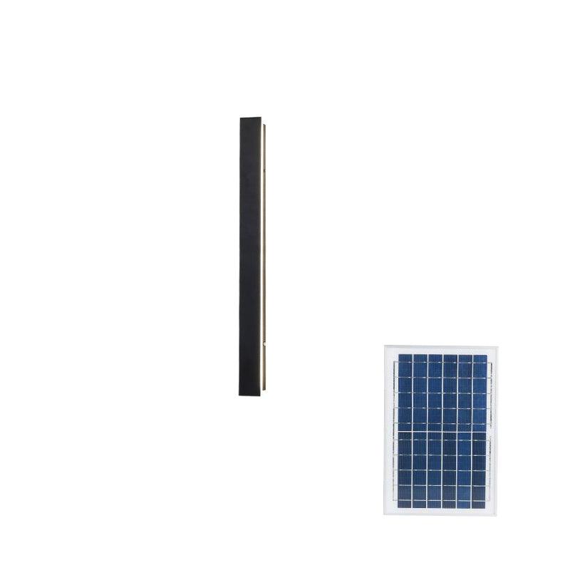 Long Strip Solar Outdoor Wall Sconce - LED Light for Front Porch