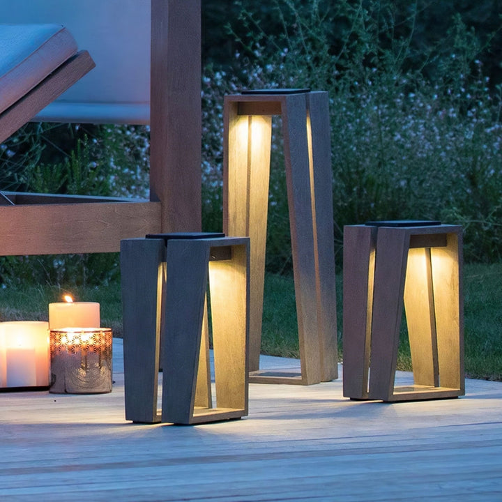 Solar-Pollerleuchte – LED-Lampe für Garten, Terrasse oder Gehweg