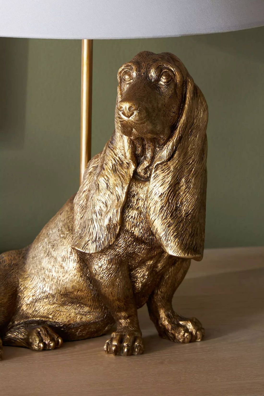 Pawdia Unique Table Lamp - Decorative Fabric Animal Bedside Lamp