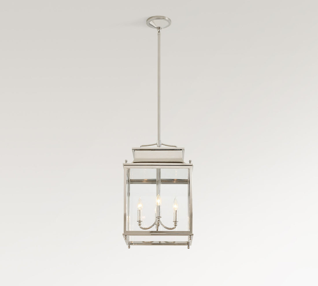 Yolvira Lantern Outdoor Pendant Light - Metal Modern Light for Porch