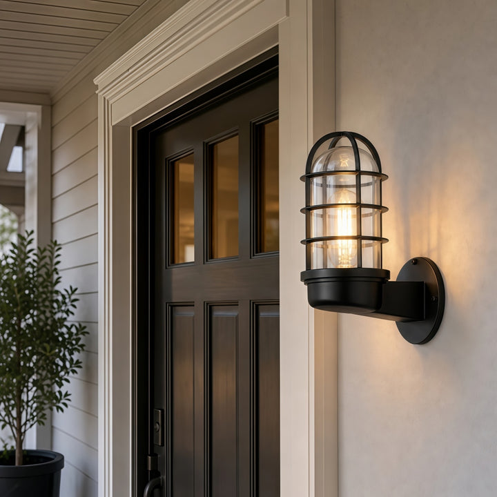 Patnox Klare Glas-Industrielle Wandlampe