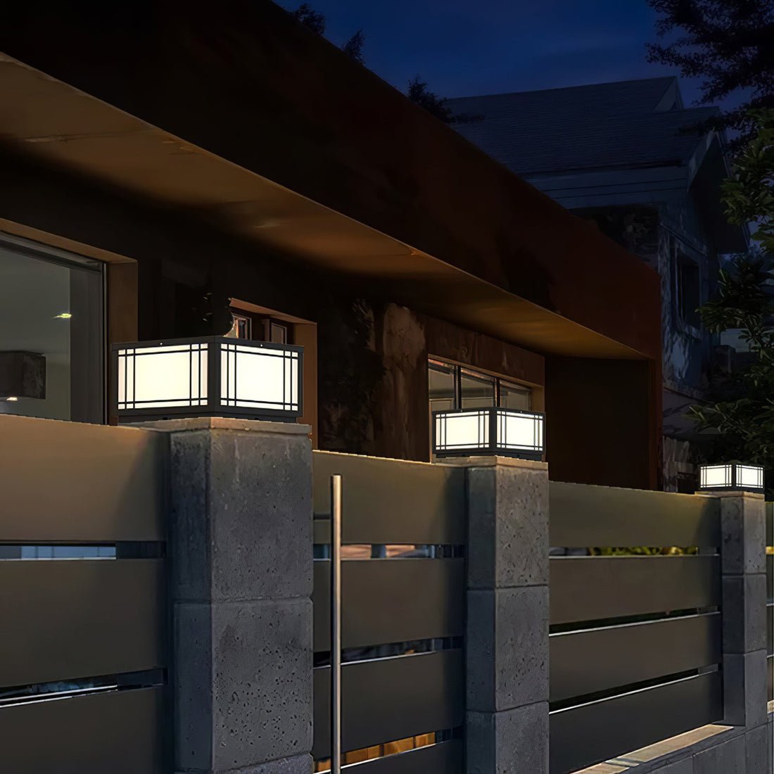 Solar Cube Laterne Außenlampe - Moderne Garten &amp; Terrasse Ambientebeleuchtung