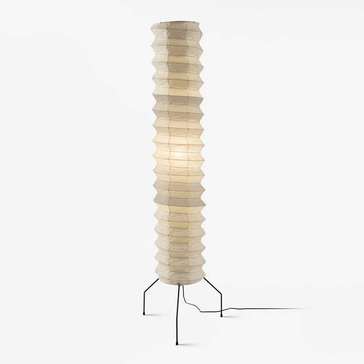 Stehlampe aus Washi-Papier – Japanische runde Leuchte für das Wohnzimmer
