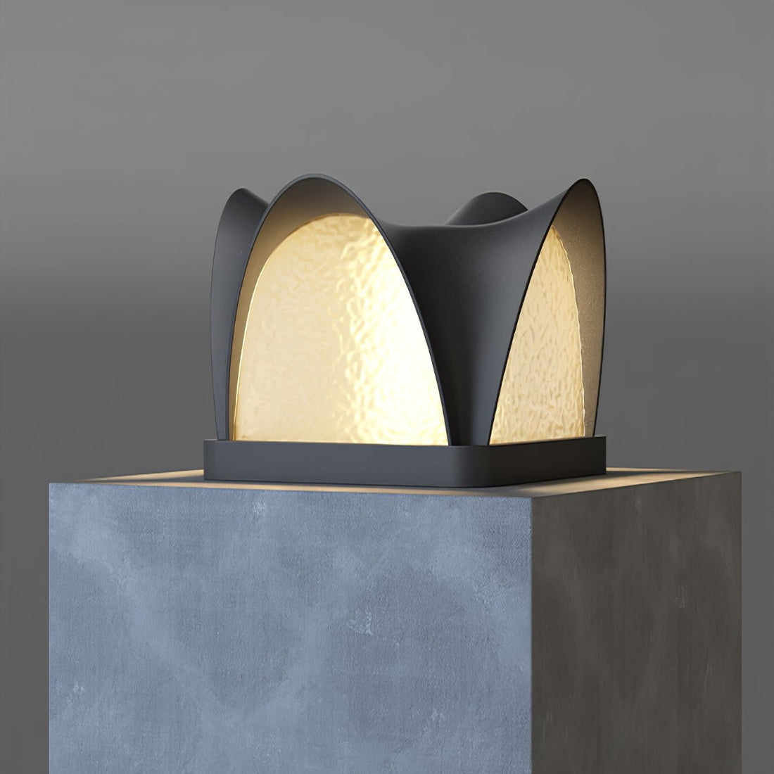 Modern Outdoor Lantern - Solar LED Lamp for Garden, Patio & Walkway