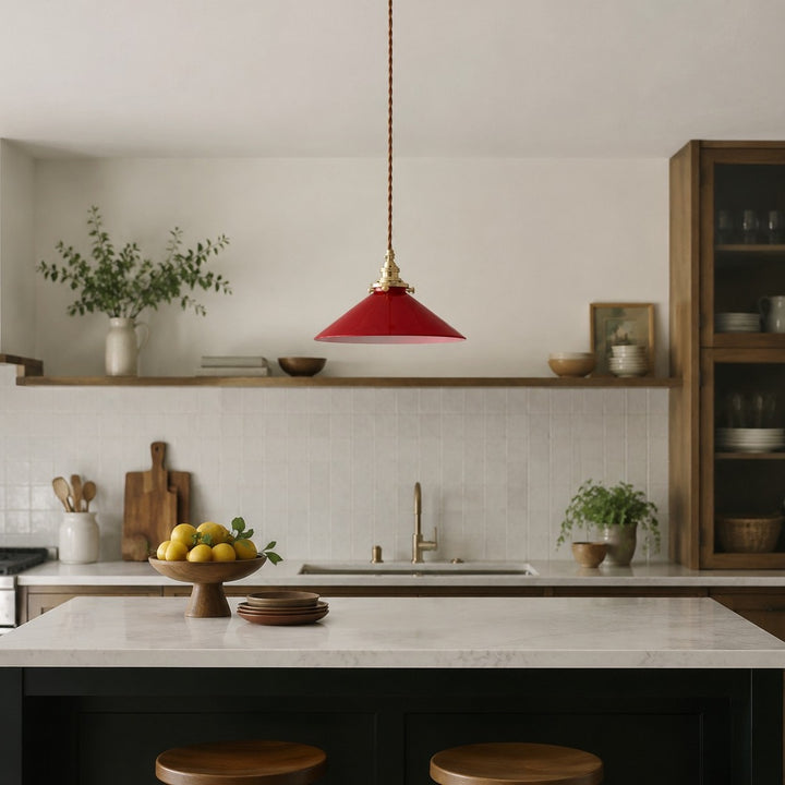 Vintage Glass Pendant Lamp for Kitchen