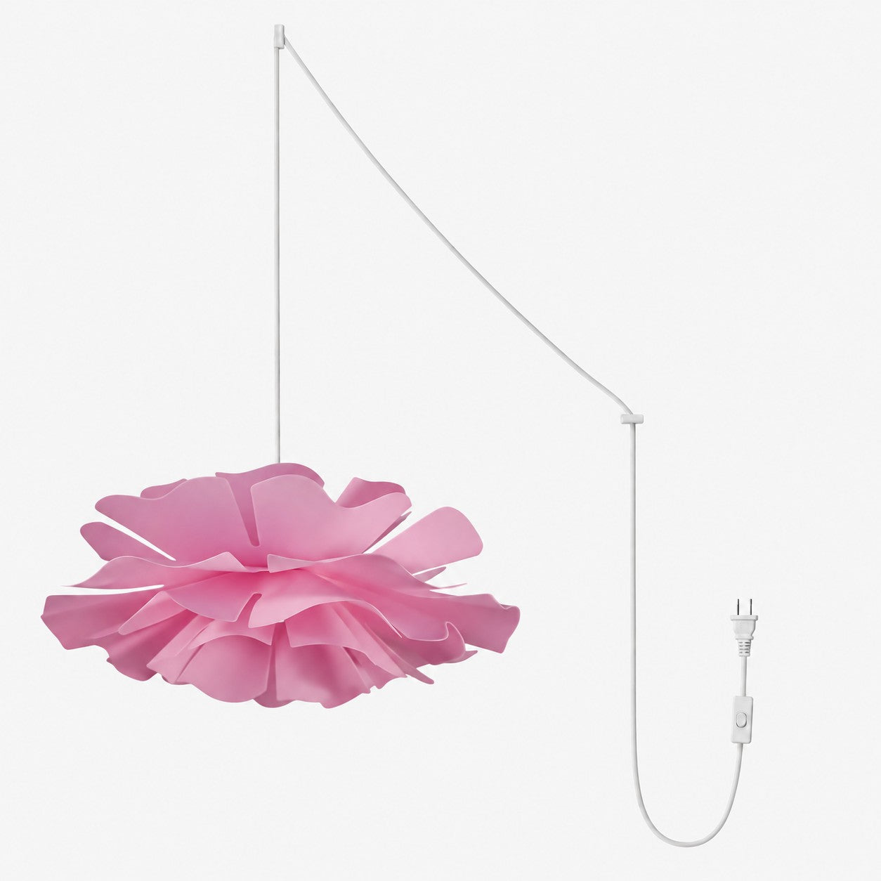 Skulpturale Blumen-Pendelleuchte