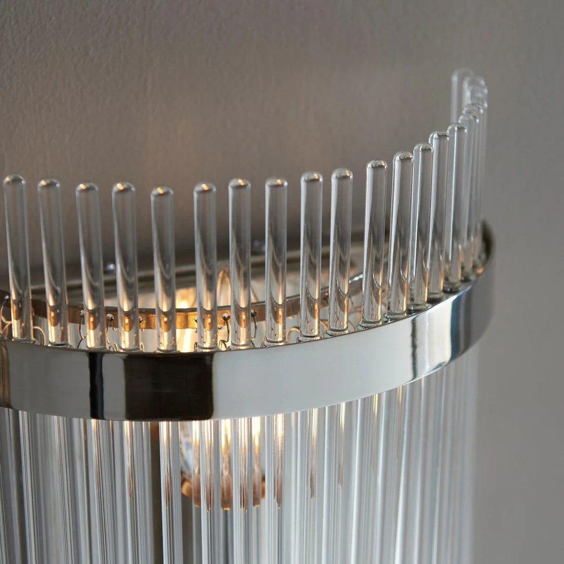RibGlow Minimalist Glass Rod Wall Light - Elegant Accent Sconce for Home