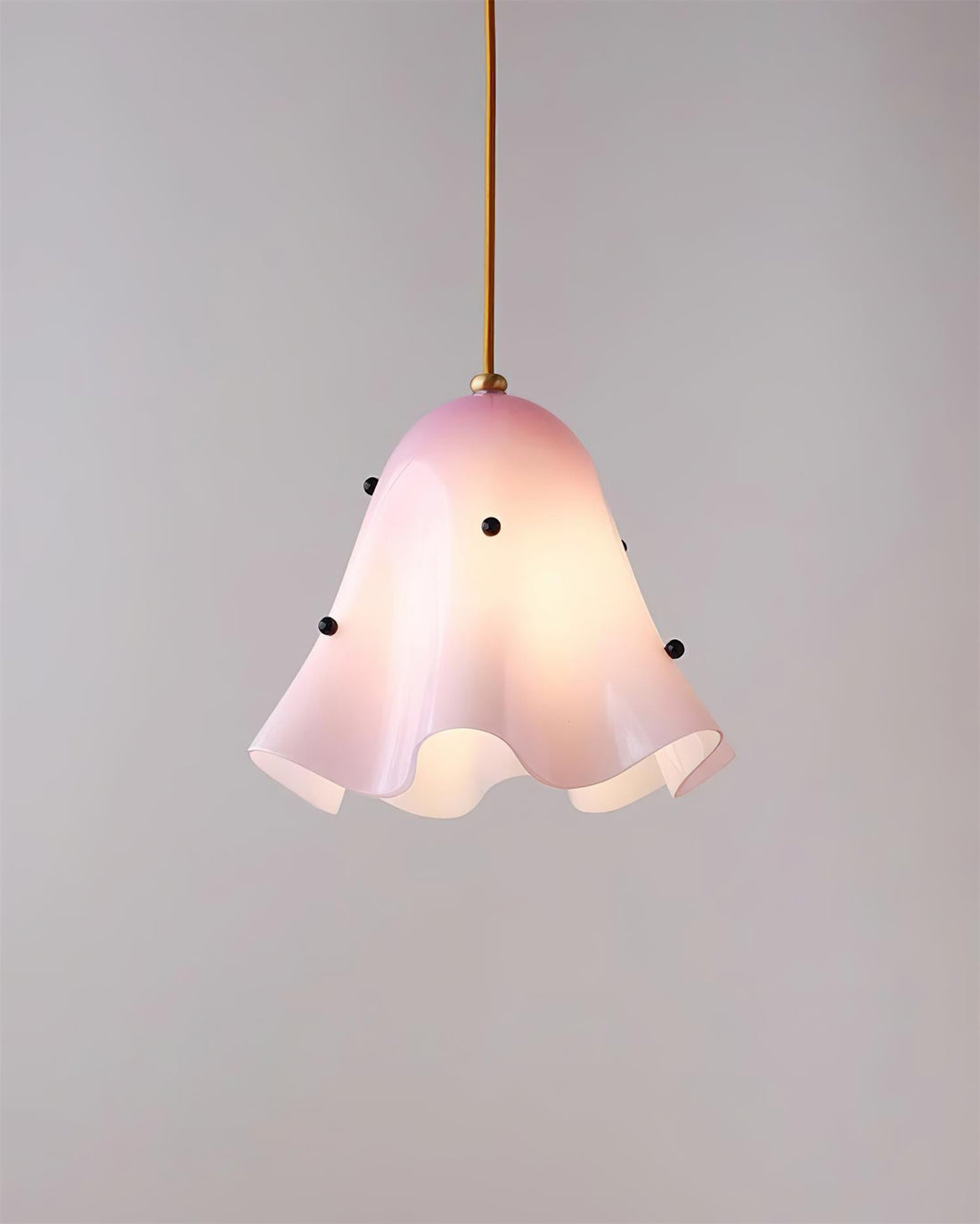 Bellina Kunstvolle Glas-Pendelleuchte – Moderne, von Blüten inspirierte Hänge-Deckenlampe