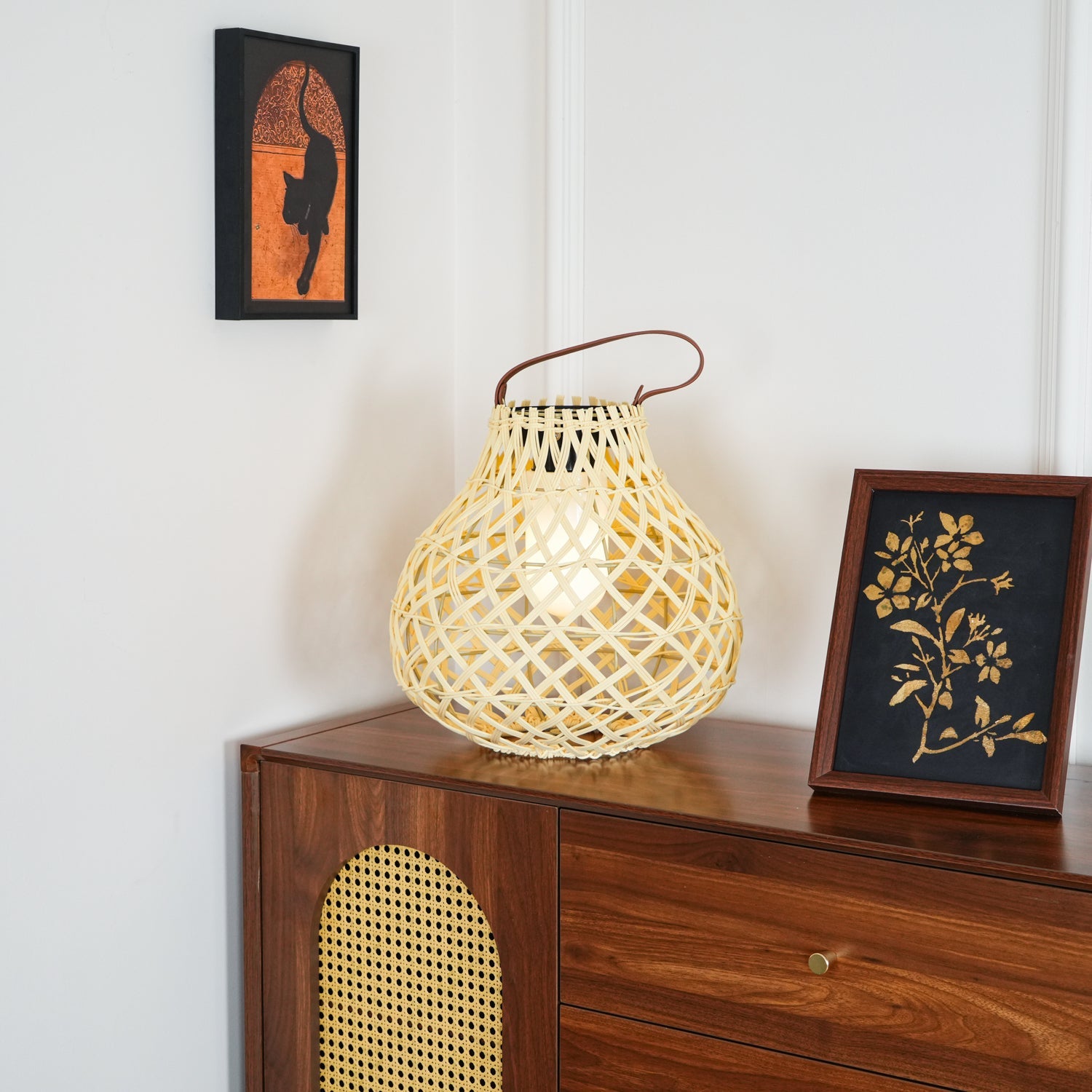 Woven Sphere Lantern Outdoor Lamp - Solar Outdoor Lamp Great