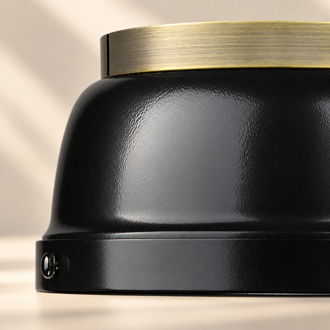 Metal Flush Mount Ceiling Fixture with Frosted Diffuser