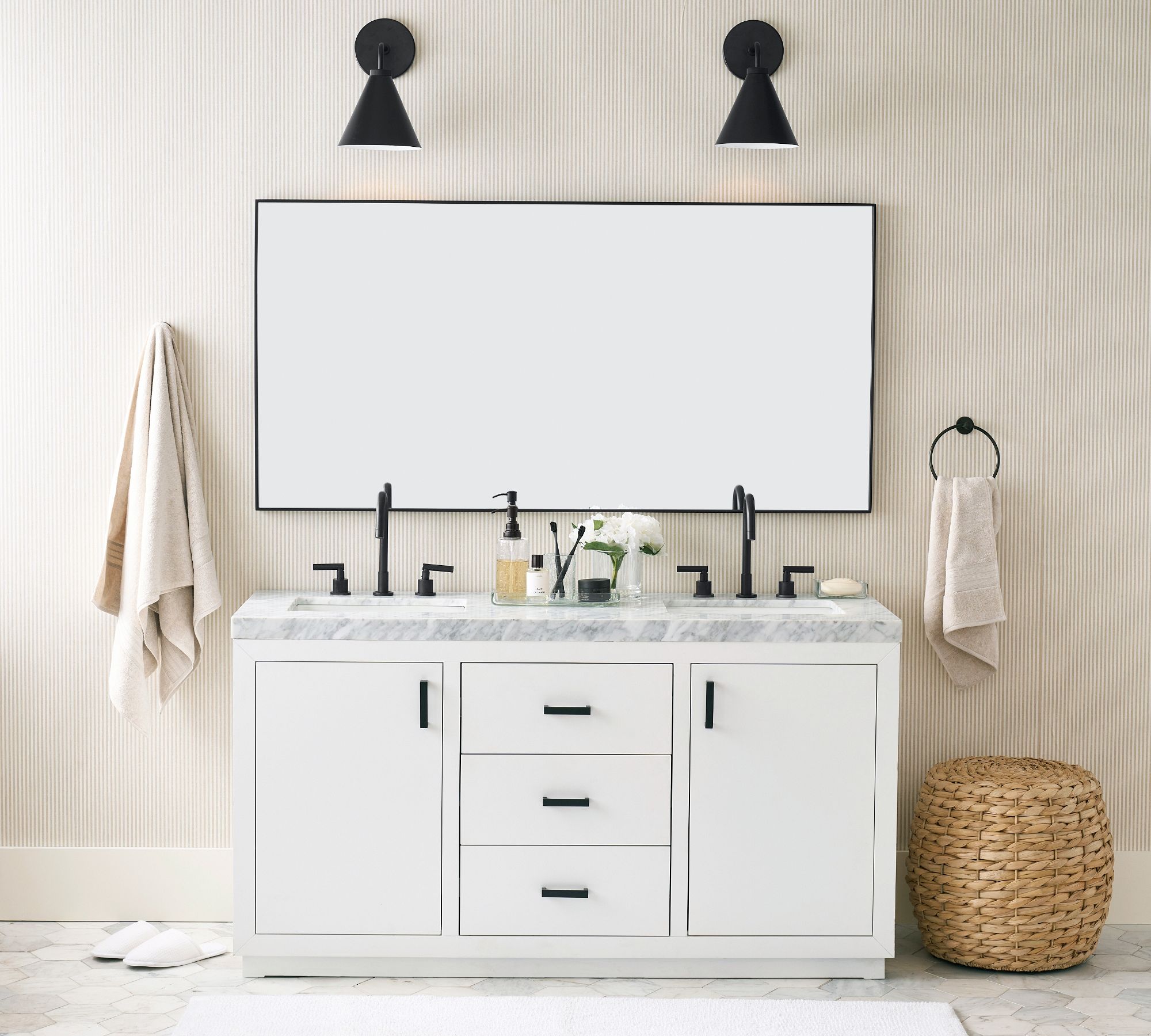 Korvi Metal Cone Wall Lamp - Classic Multi-Head Tapered Wall Sconce