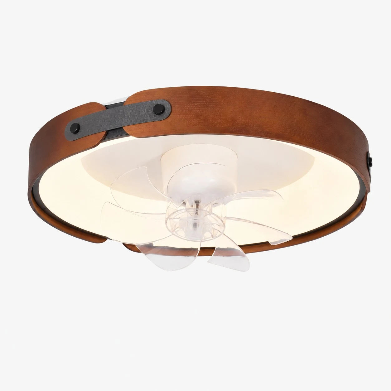 Walnut Full Spectrum Flush Mount Ceiling Light