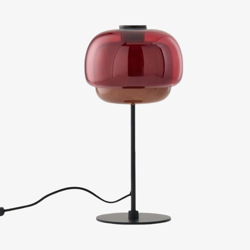 Clinco Mushroom Glass Retro Table Lamp for Living Room