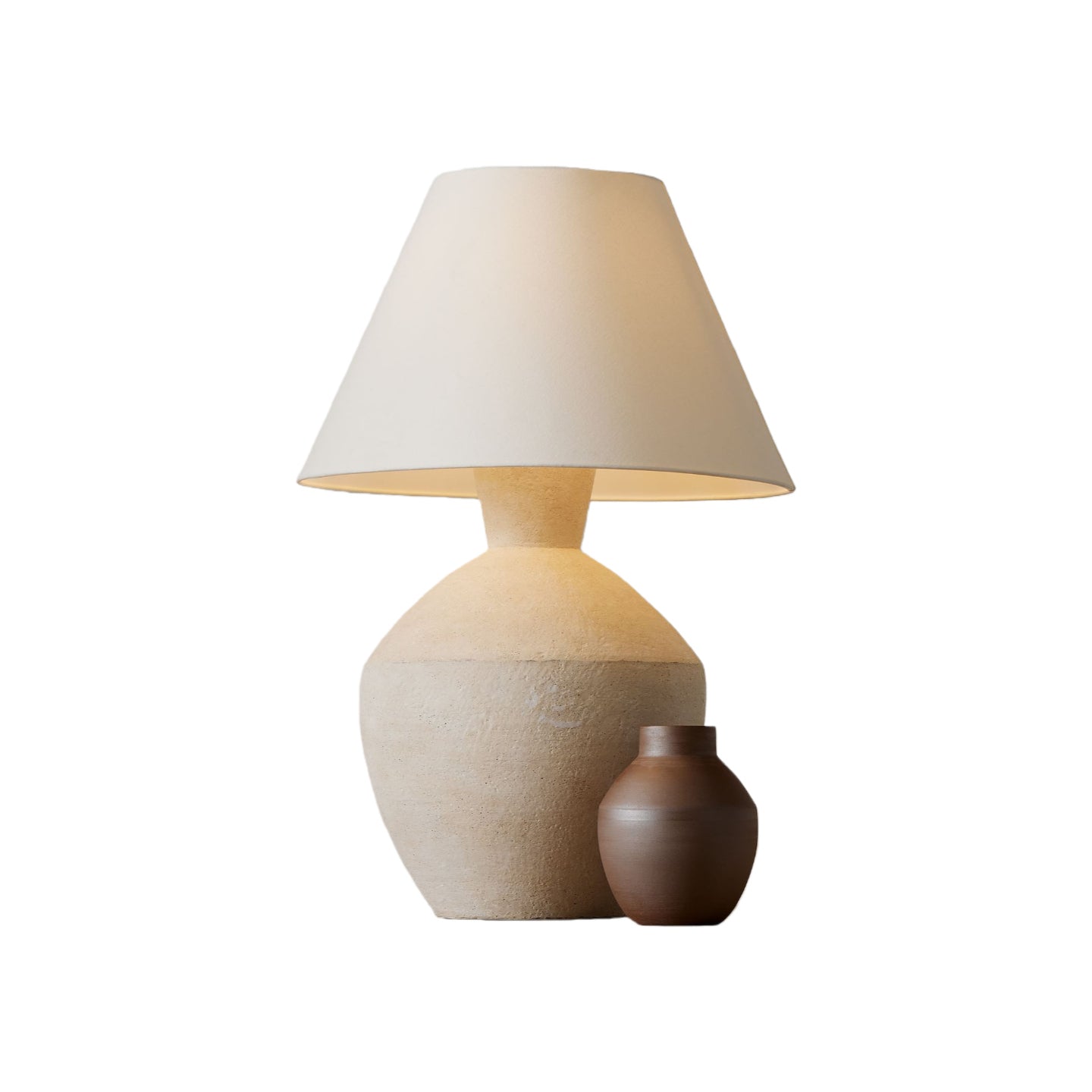 Ceruna Modern Ceramic Table Lamp – Sculptural Body Clean Finish for Entryway and Lounge