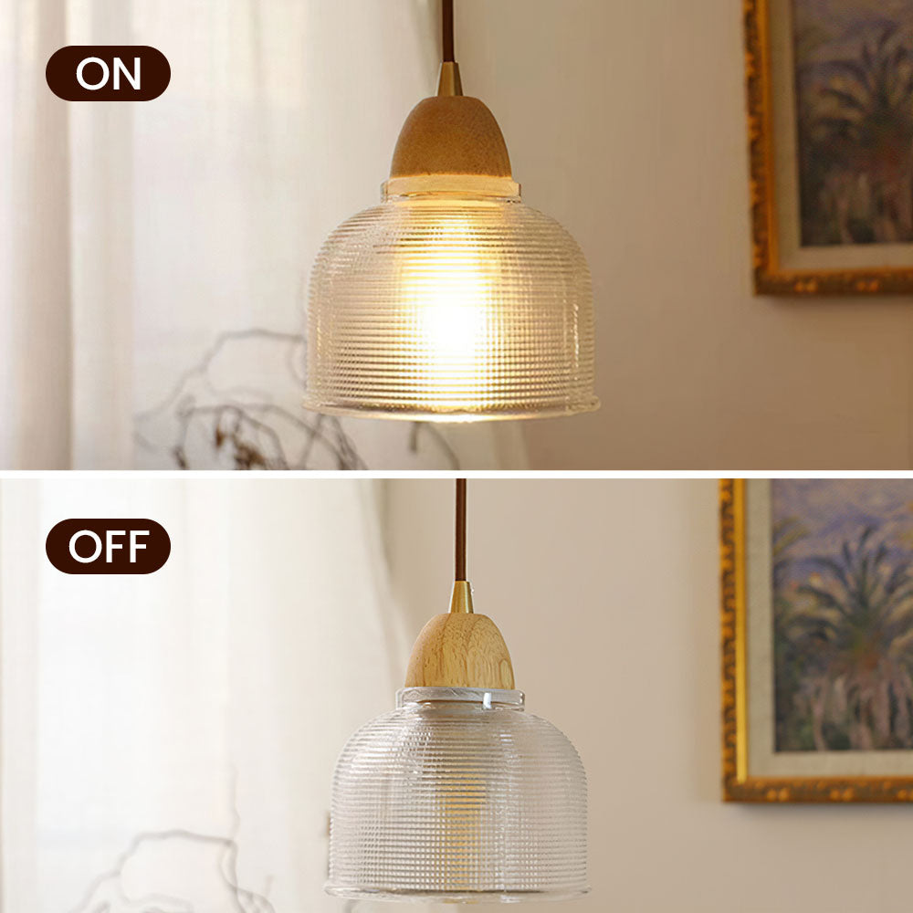 Retro Clear Glass Pendant Lights - Multiple Types for Hallway