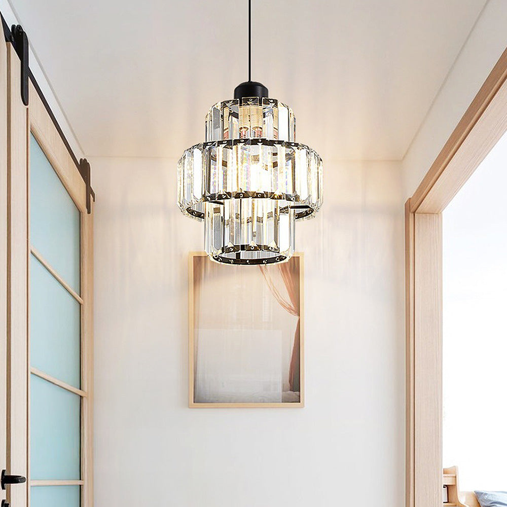 Luxury Pendant Light – Glass Gold Fixture for Elegant Home Interiors
