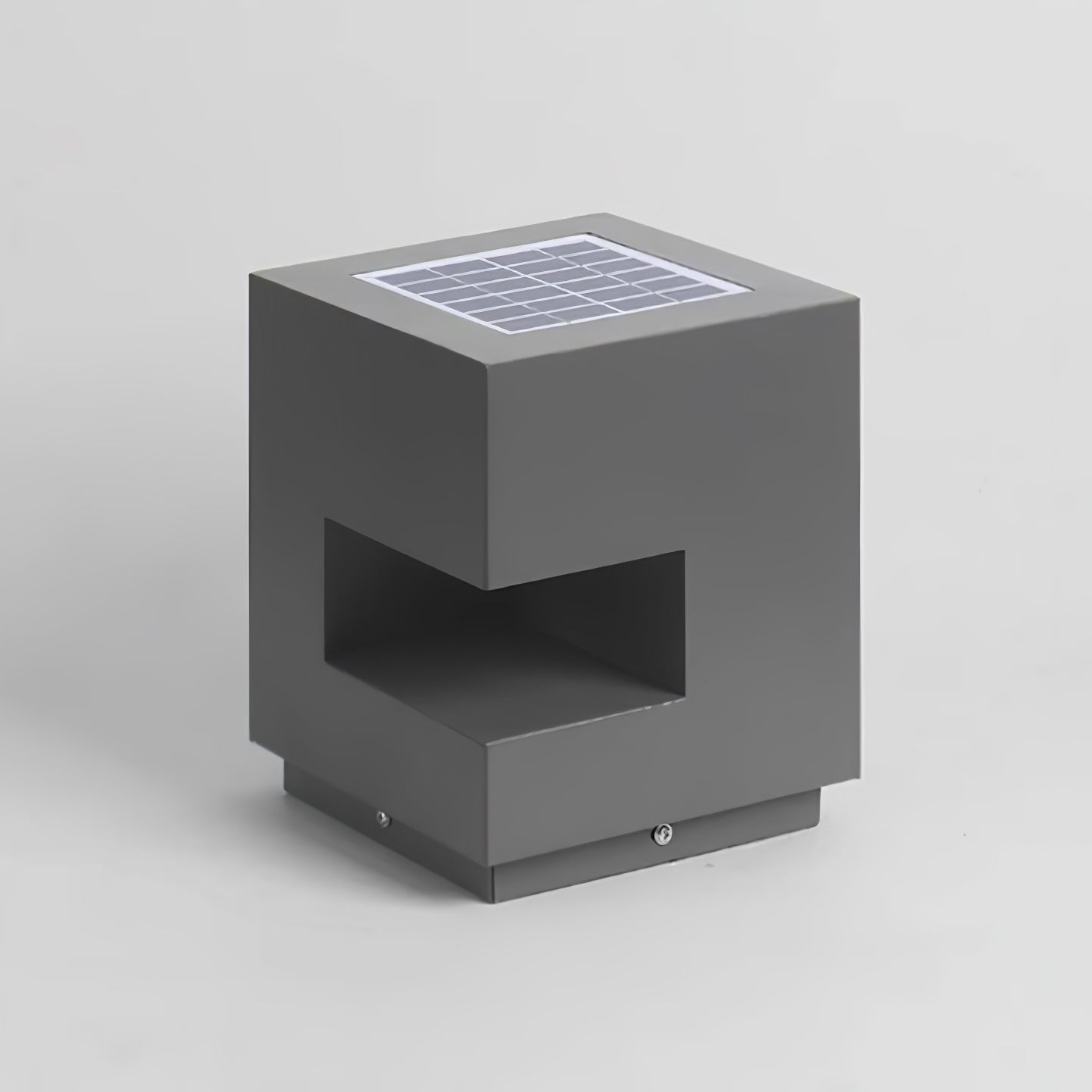 Cube Post Outdoor Light - Cube Outdoor Lamp Great for Courtyards