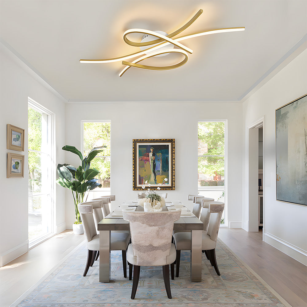 Musical Notes Ceiling Lamp – Unique LED Light for Living Room Décor