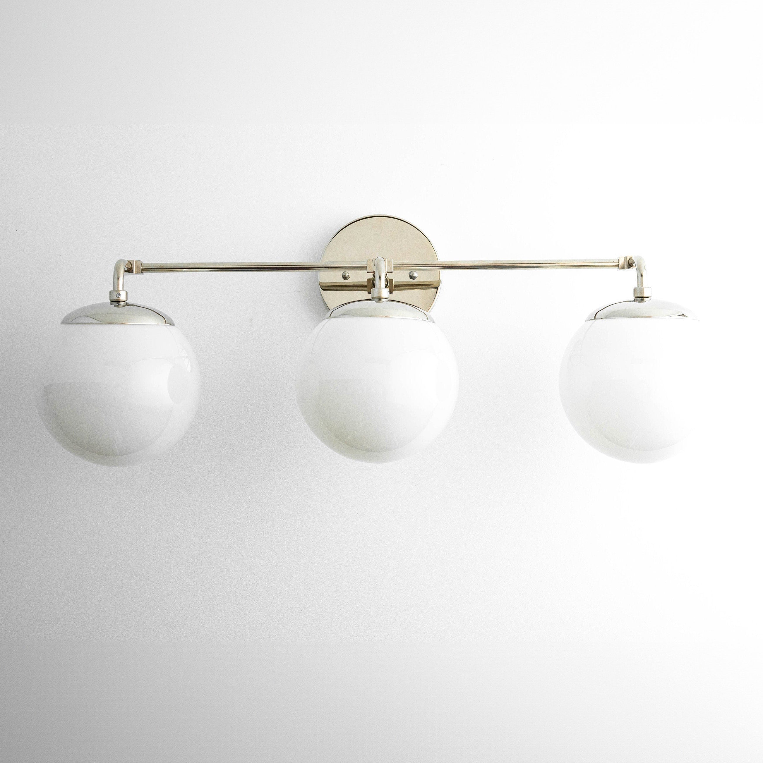 Glorica Glass Wall Sconce - Modern Vintage Vanity Light Fixture