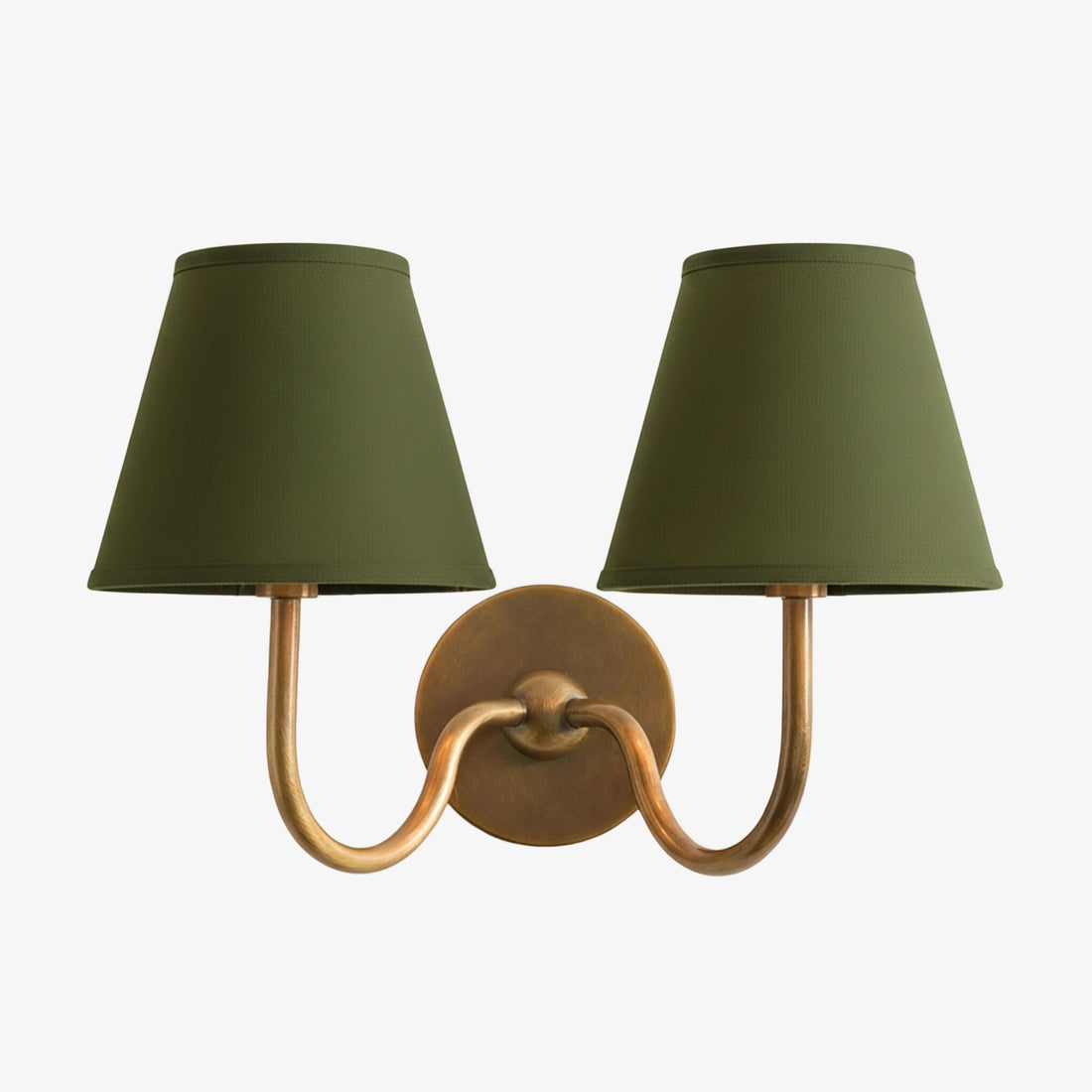 Luvora Vintage Pleated Shade Wall Lamp - Modern Brass Linen Wall Lighting
