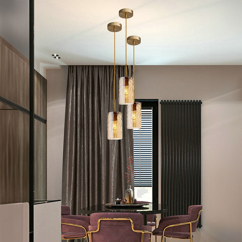 Ripple Glass Pendant Light - Simple Creative Design for Dining Room